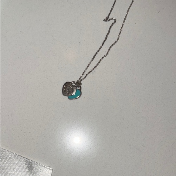 Tiffany & Co. Silver and Blue Classic Necklace 16 inch - Picture 4 of 6